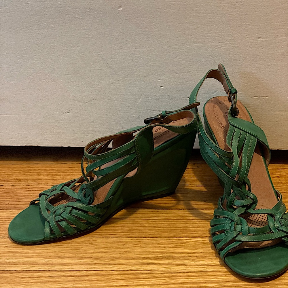 Corso Como Green Wedges from Anthropologie